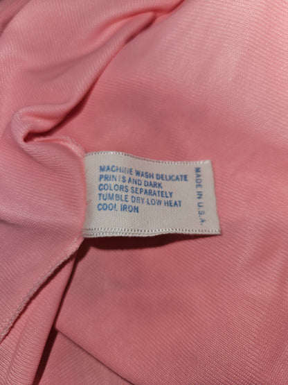 Vintage 60s Vanity Fair Pink Silky Bed Jacket Robe  Small image 7