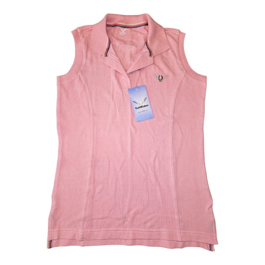 TuffRider Pink Sleeveless Equestrian Polo Top – Size Small – New With Tags
