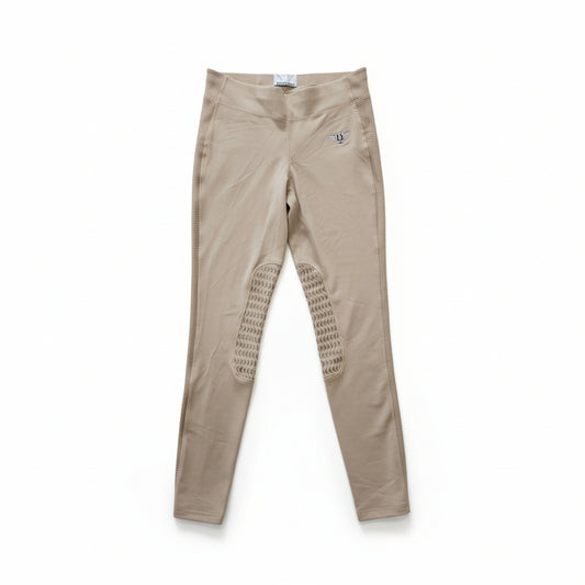 TuffRider Women's Ventilated Schooling Tights - Tan Size M NWOT