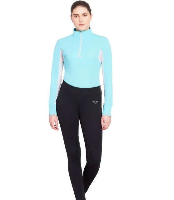 TuffRider Women's Ventilated Schooling Tights - Black/Black Size M NWOT