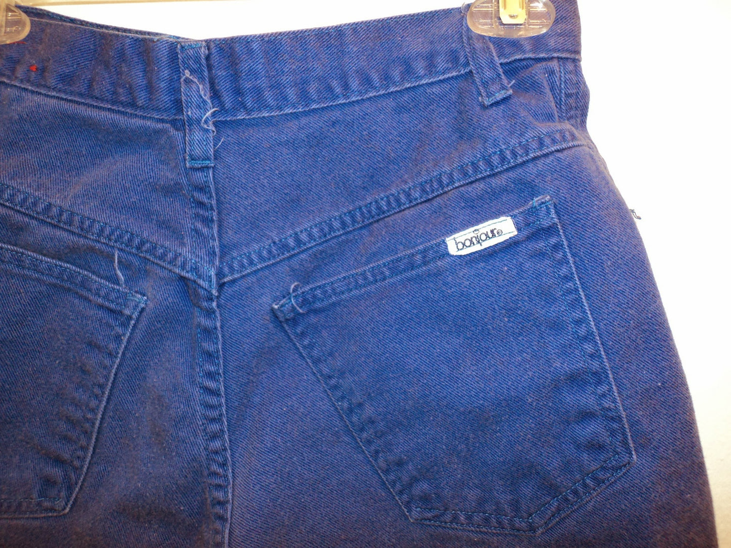 Vintage 90s Bonjour High-Waisted Denim Cut-Off Shorts – Capri Blue