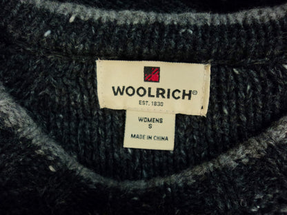 Vintage Woolrich Grey Bluebird Embroidered Wool Sweater Jumper | Women’s Small