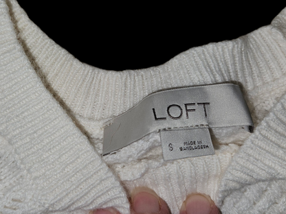 Ann Taylor LOFT Cream Sweater - NWOT - Size Small